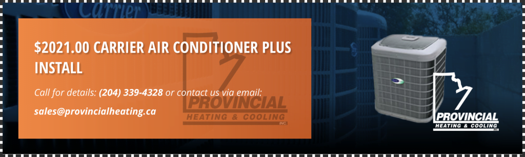 2021 Carrier air conditioner plus install coupon